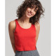 Superdry Γυναικεία αμάνικη μπλούζα Organic Cotton Vintage Ribbed Crop Vest Top